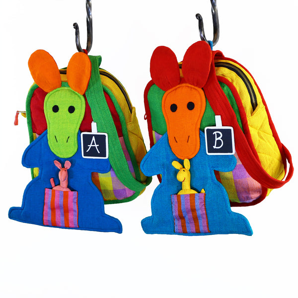 australia backpack for kids qith kangaroo Kangaroo Backpack - Tangerine