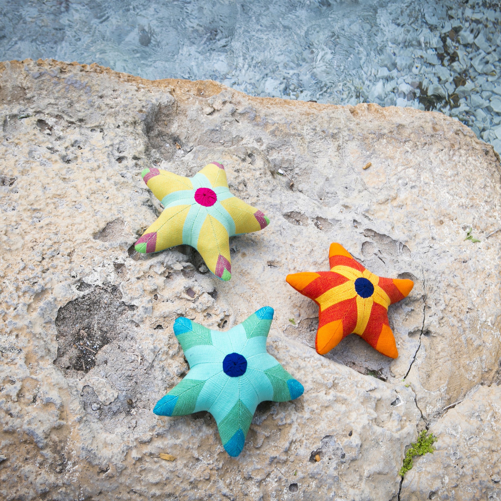 Summer (pastel shades) & Scully, the Starfish – Enjoying a day in the sun!