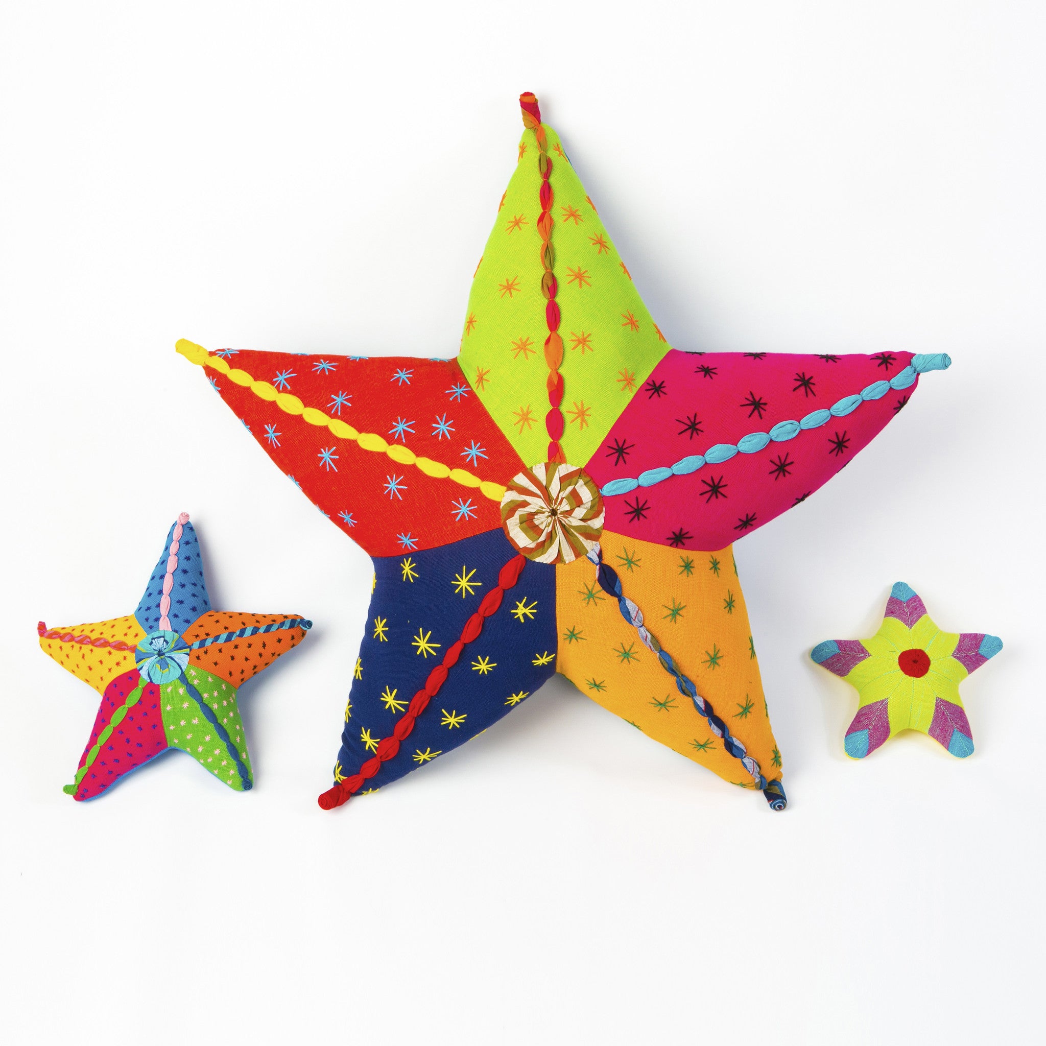 The entire Starfish family – Collect them all! (Sabrina on left, Stella in center, Summer (small size) on right)