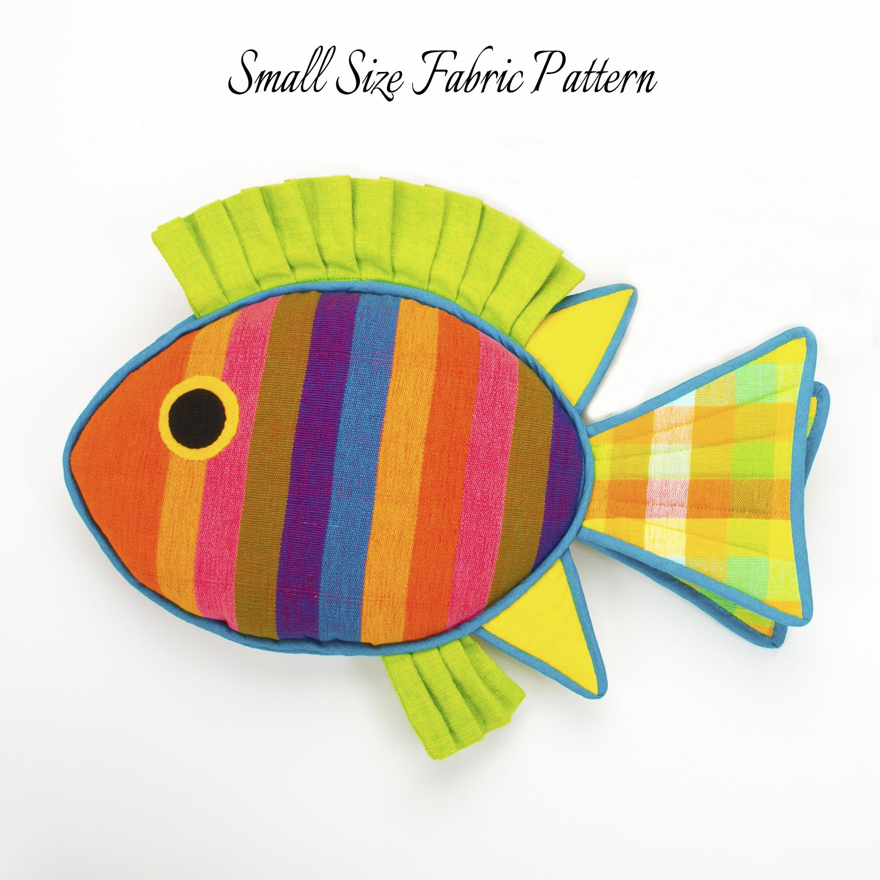 Molly, the Rabbit Fish – small size fabric pattern shown