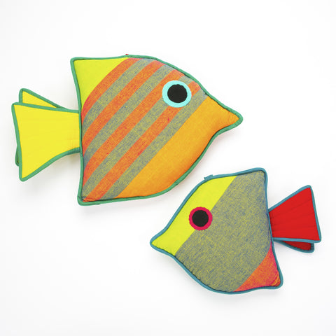 Fish Pillows - Handwoven Juvenile Fish - Lionheart Imports