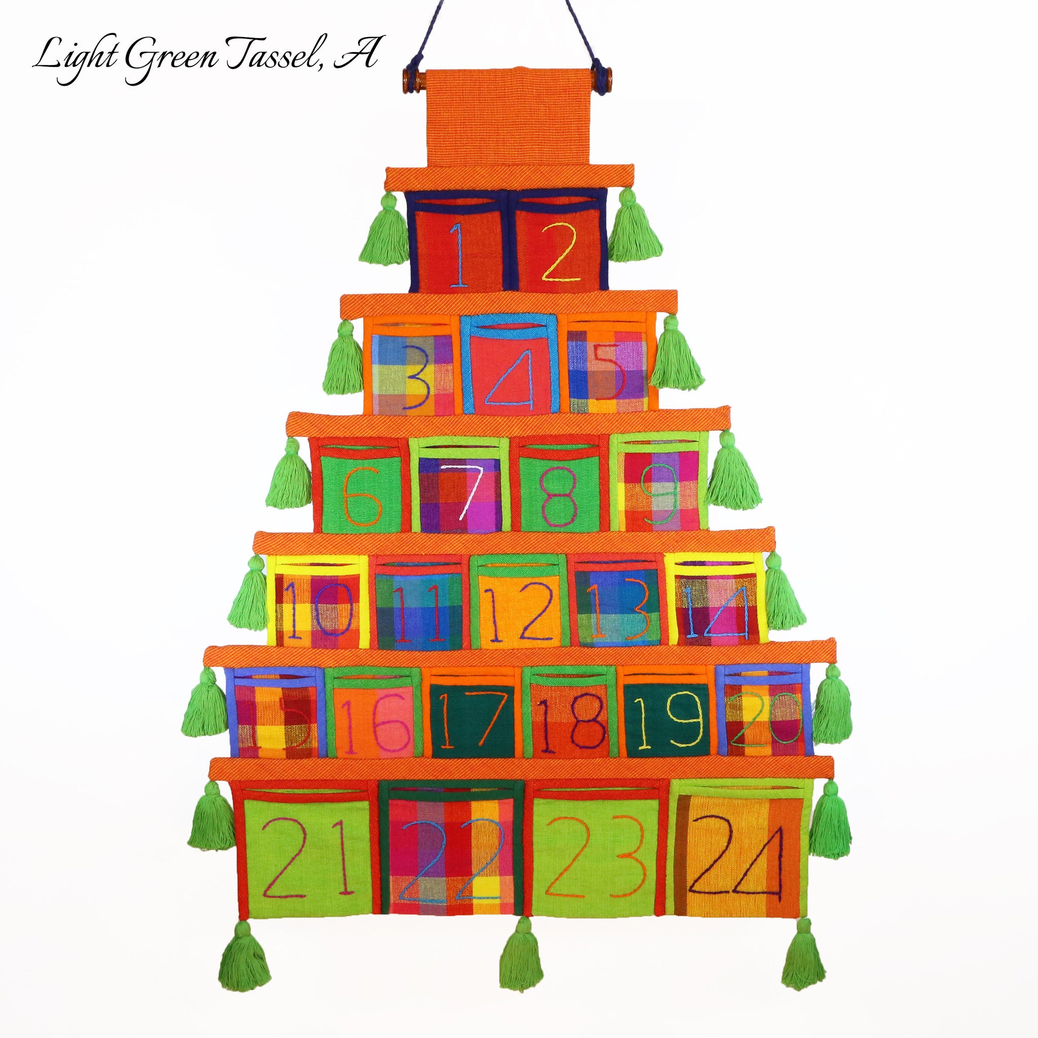 Advent Calendar, Orange Trim