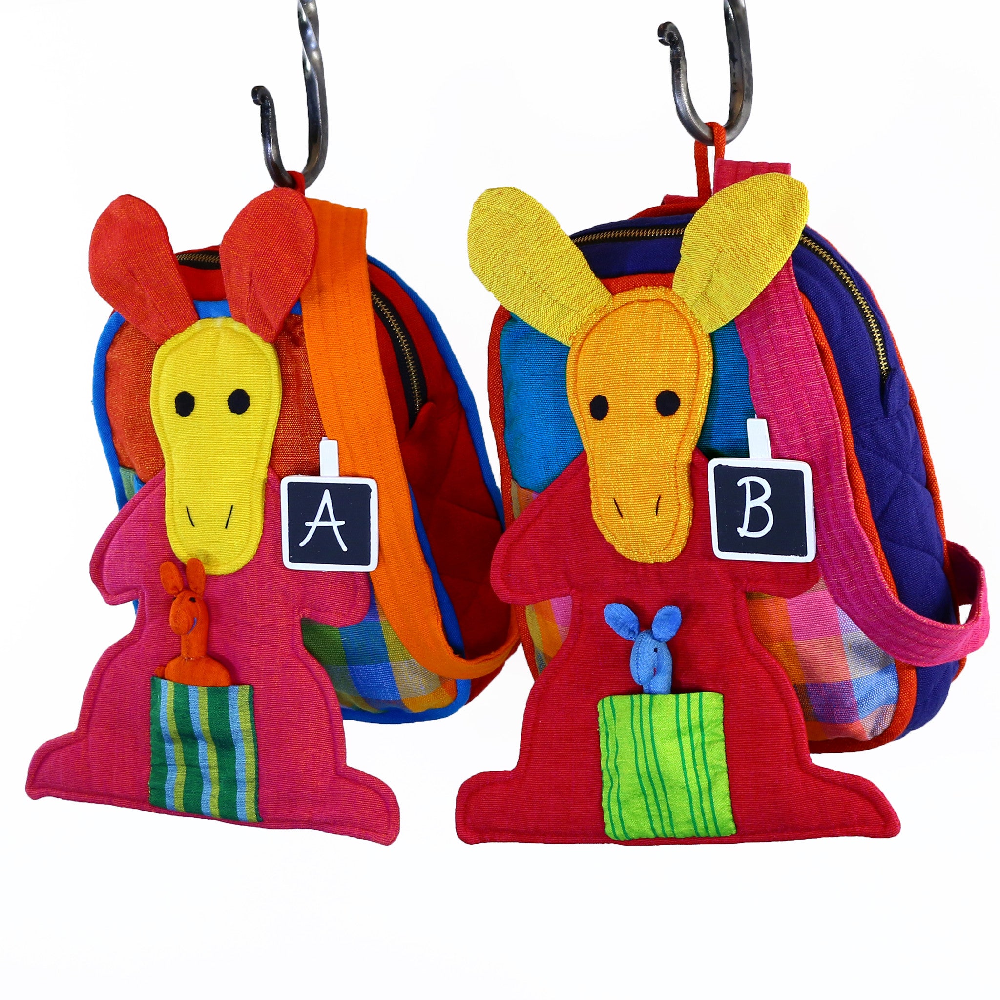 Kangaroo Backpack – Lily Pad fabric patterns