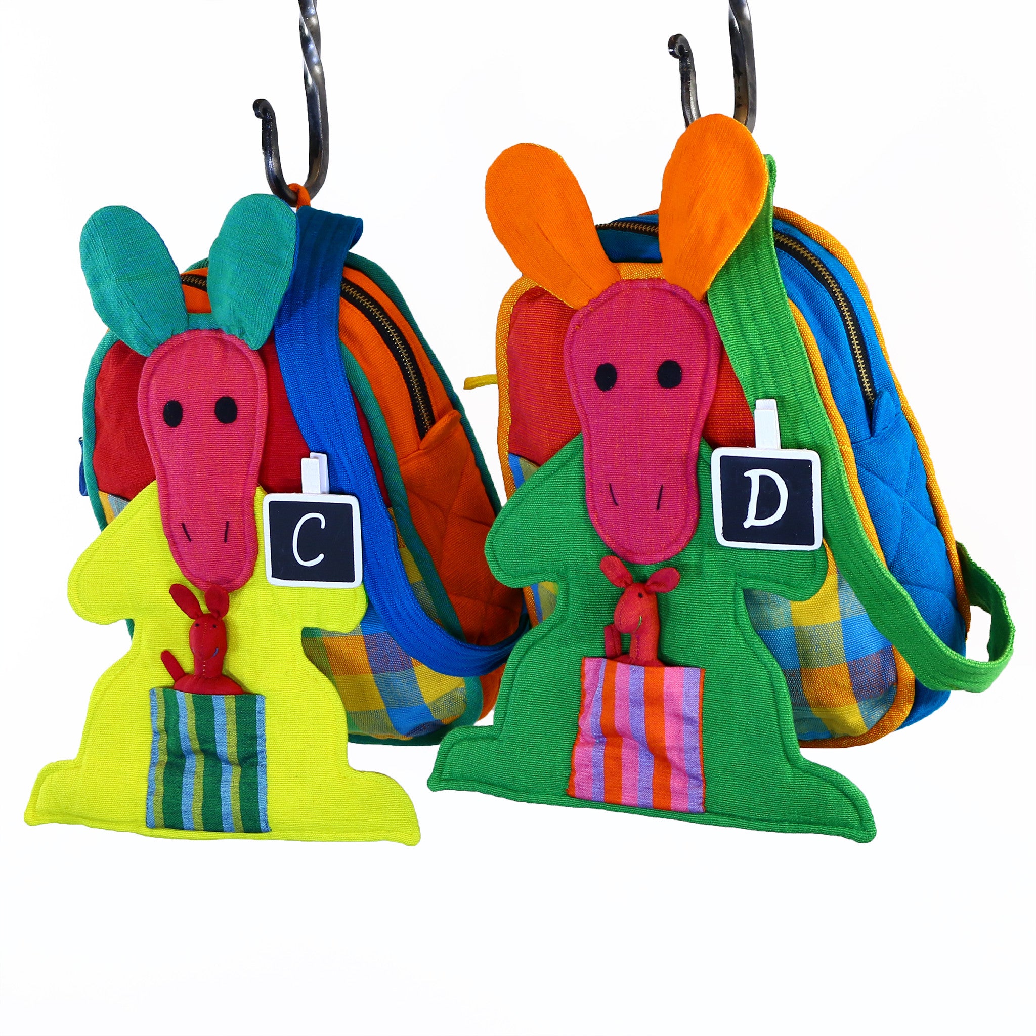 Kangaroo Backpack – Lily Pad fabric patterns