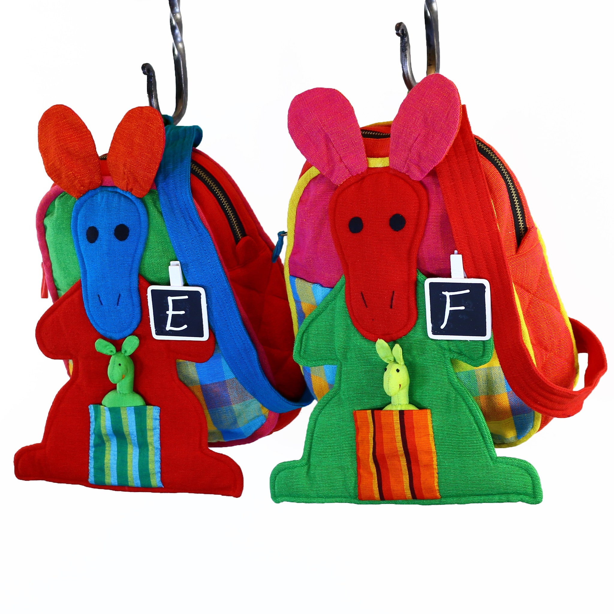 Kangaroo Backpack – Lily Pad fabric patterns