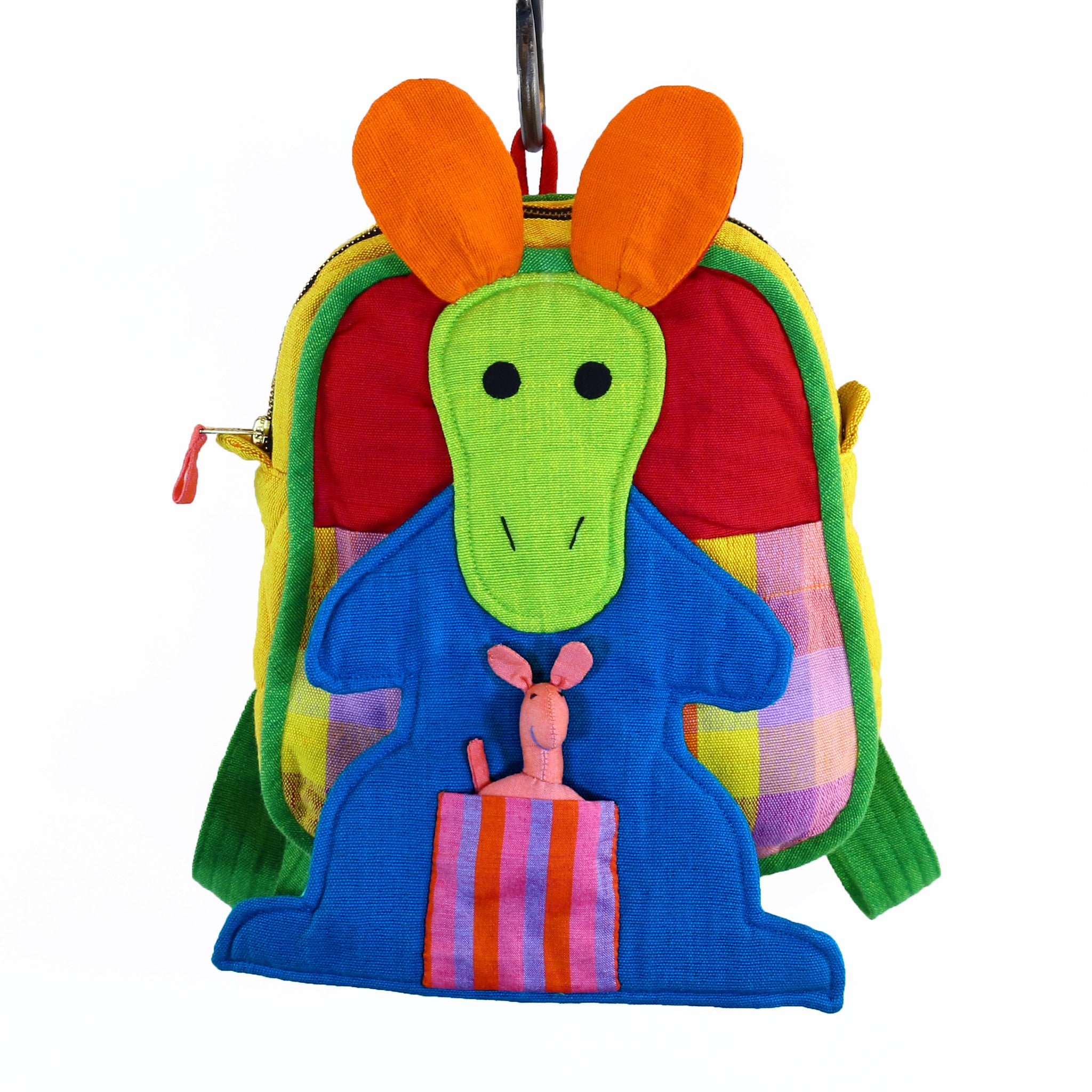 Kangaroo Backpack – Tangerine fabric