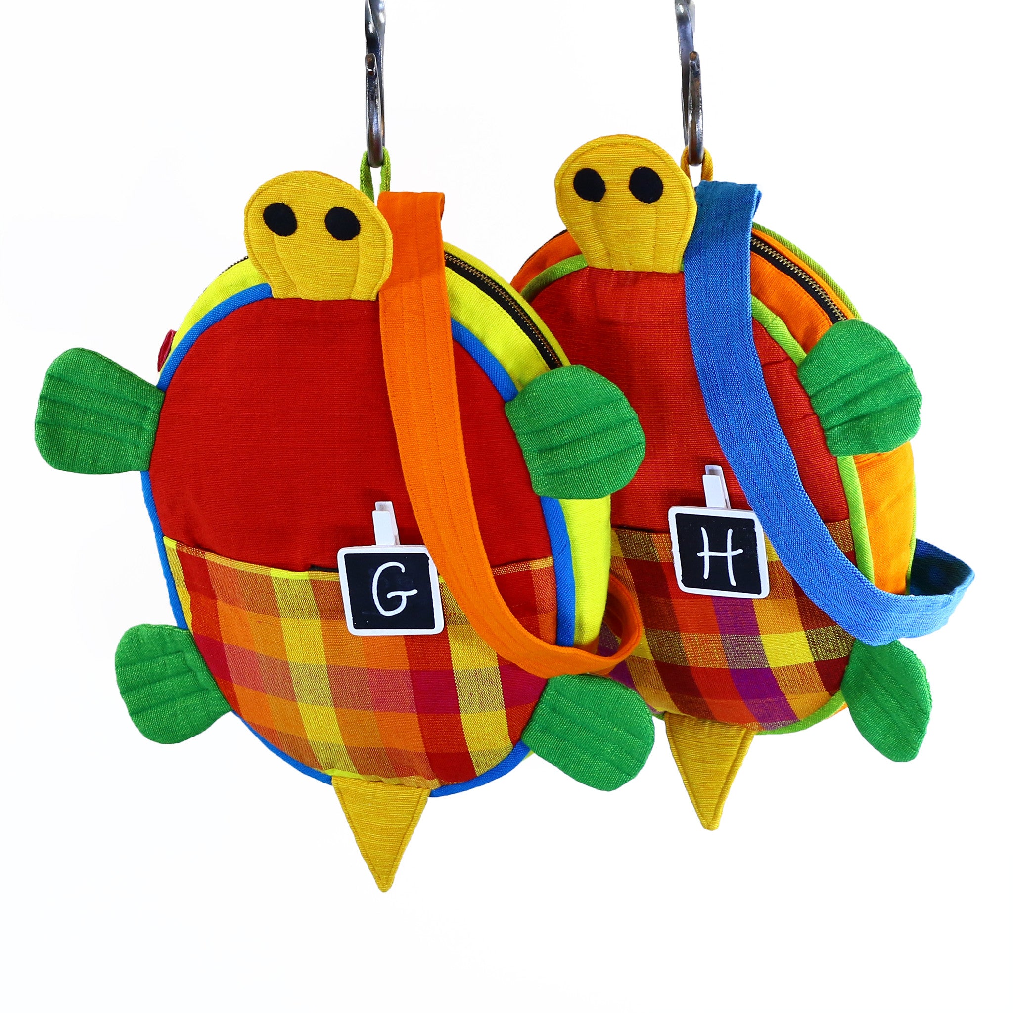 Turtle Backpack – Fireflies fabric patterns