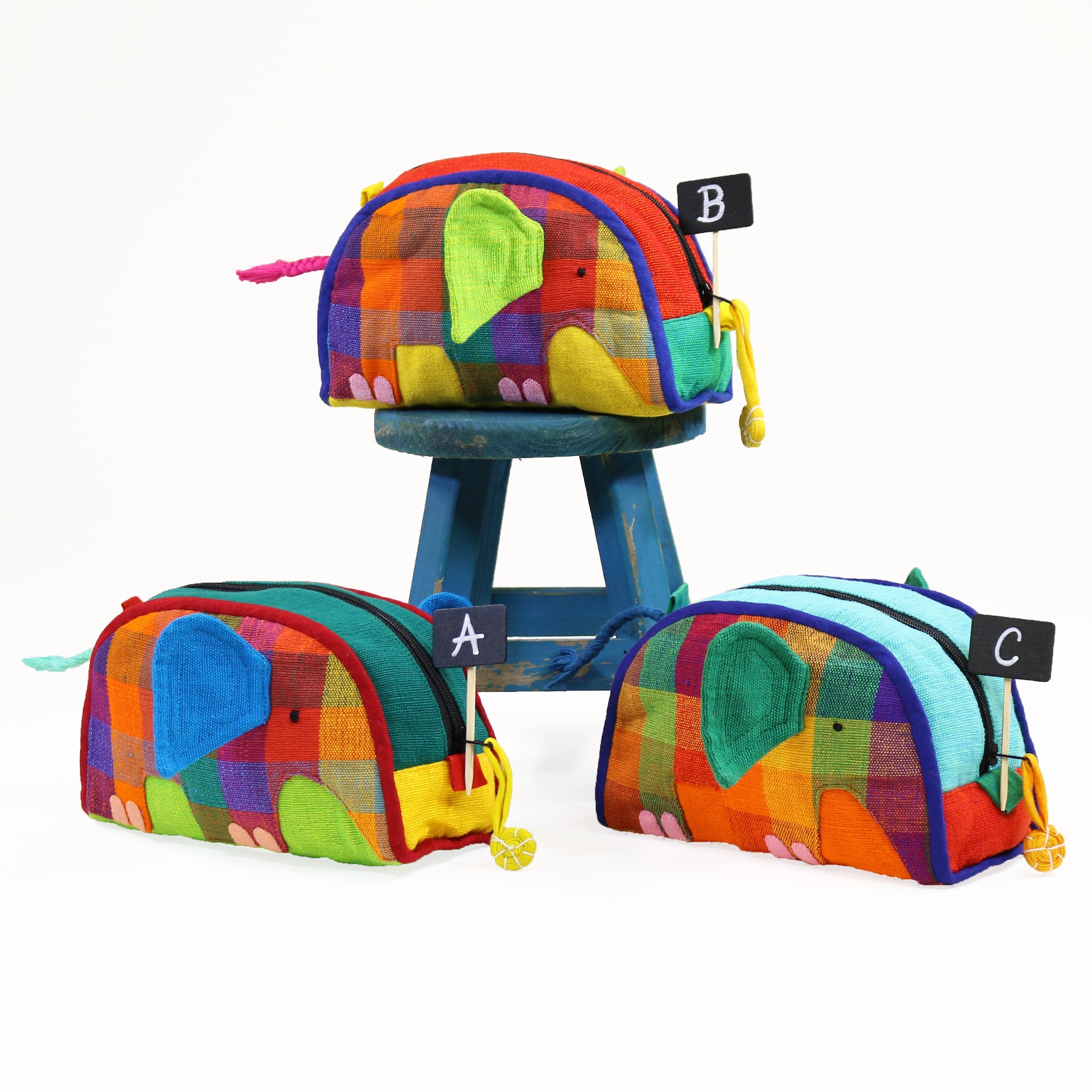 Elephant Zip Pouch – all Carousel fabric patterns