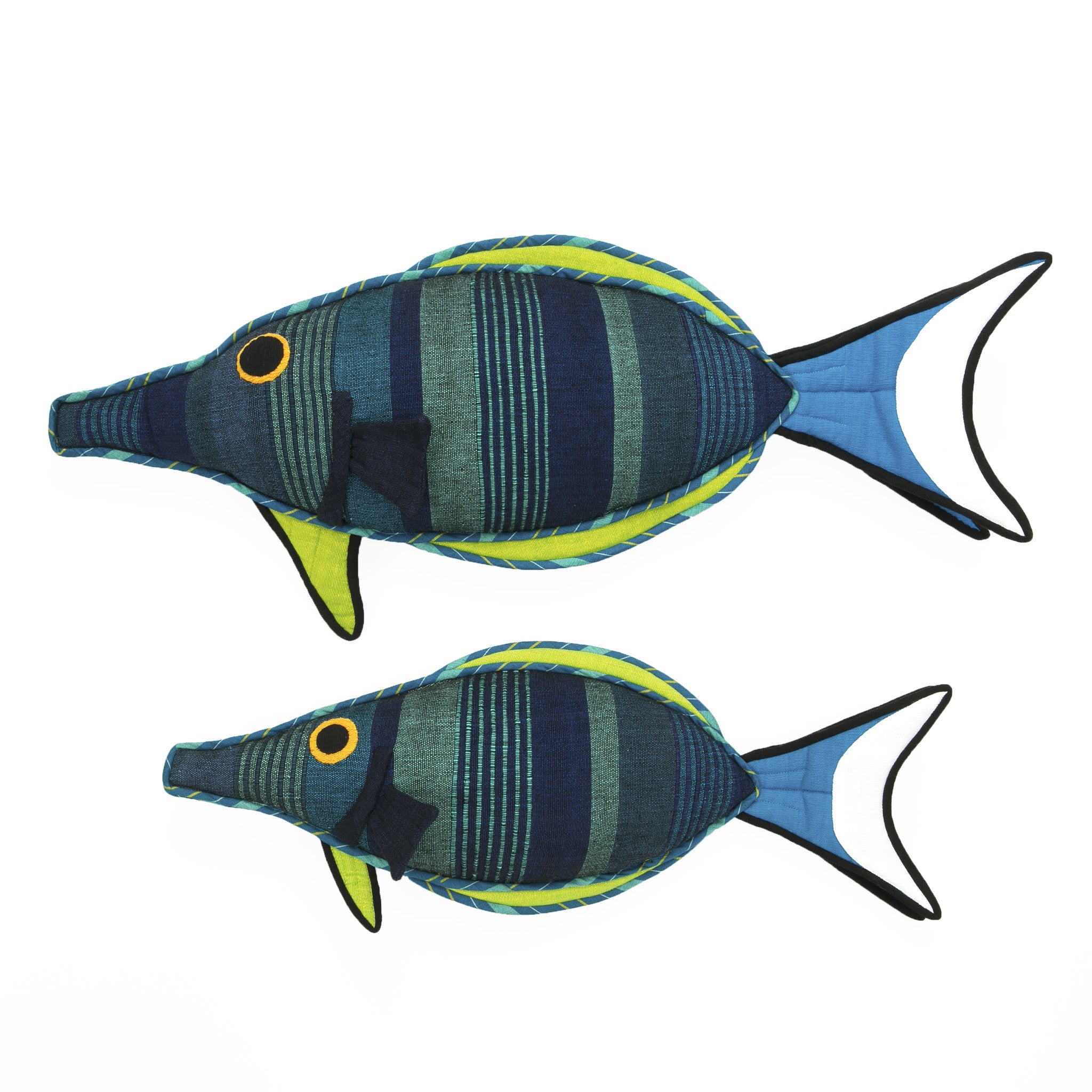 Fish Pillow - Fin, the Bird Wrasse Fish Pillow by Barefoot