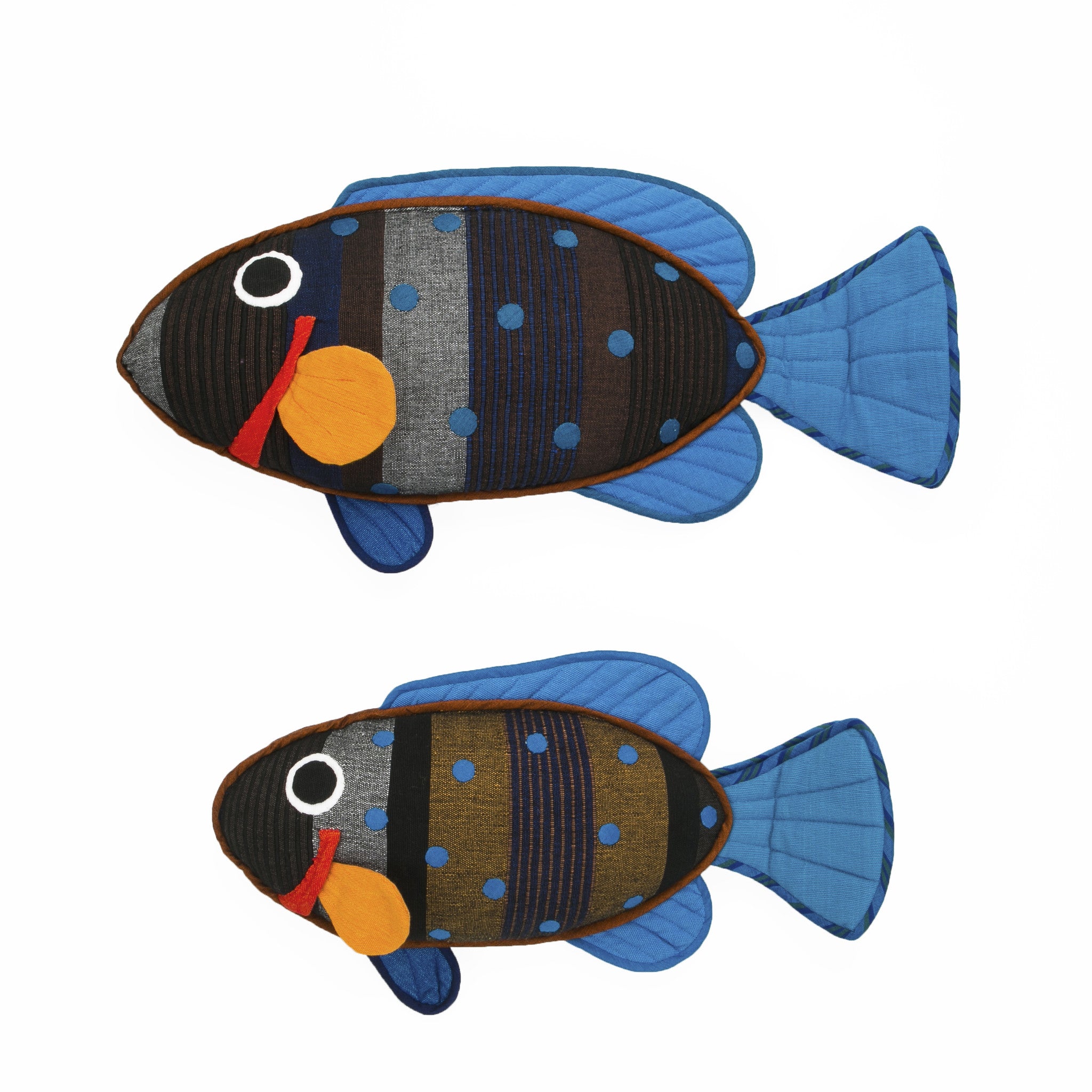 Fish Pillow - Willy, the Peacock Rock Cod Fish Pillow by Barefoot