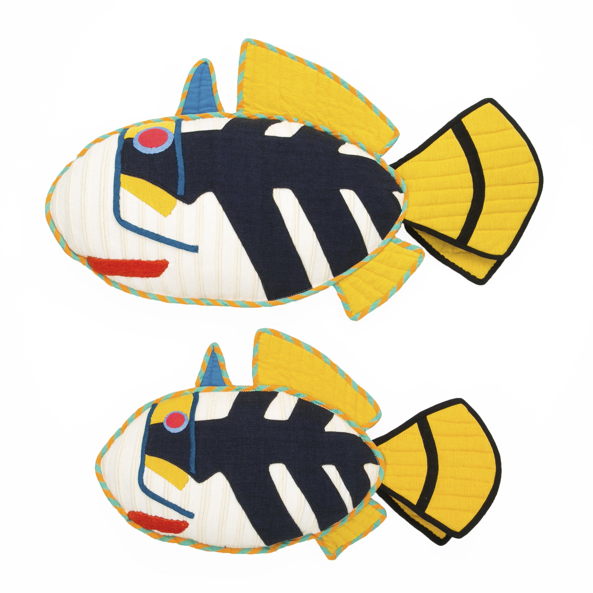 Fish Pillow - Pepper, the Picasso Trigger Fish Pillow by Barefoot