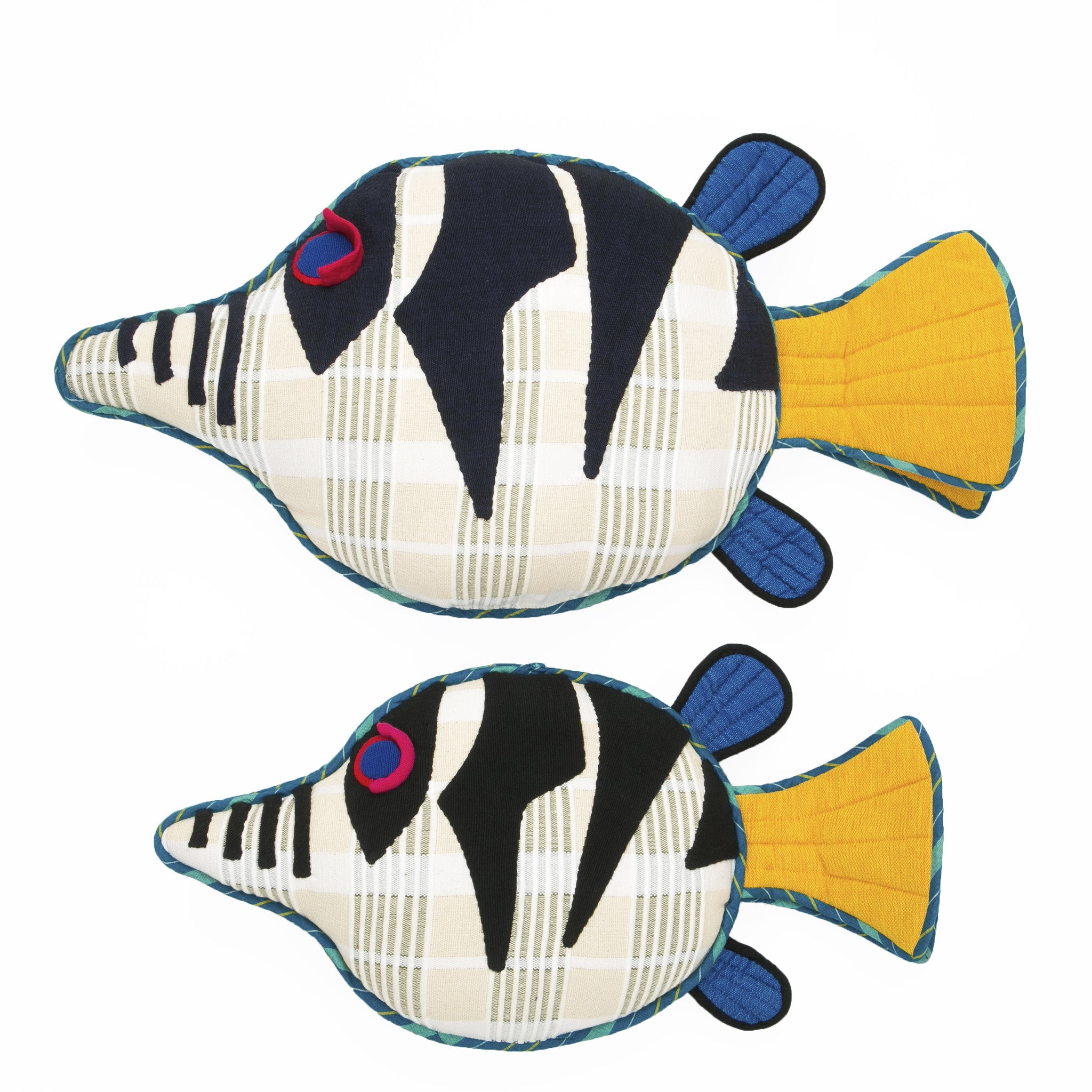 Fish Pillow - Flash, the Sharpnosed Puffer Fish Pillow by Barefoot