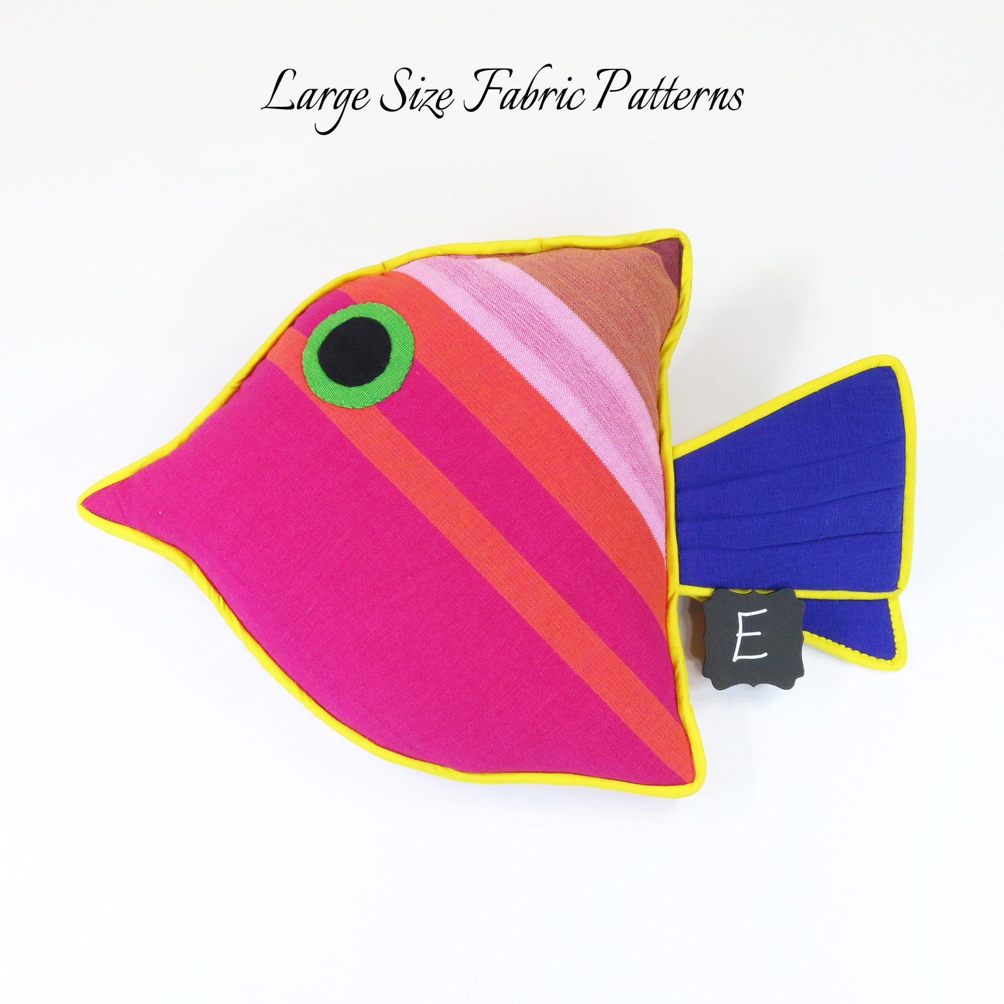 Lily, the Juvenile Fish – large size fabric patterns shown