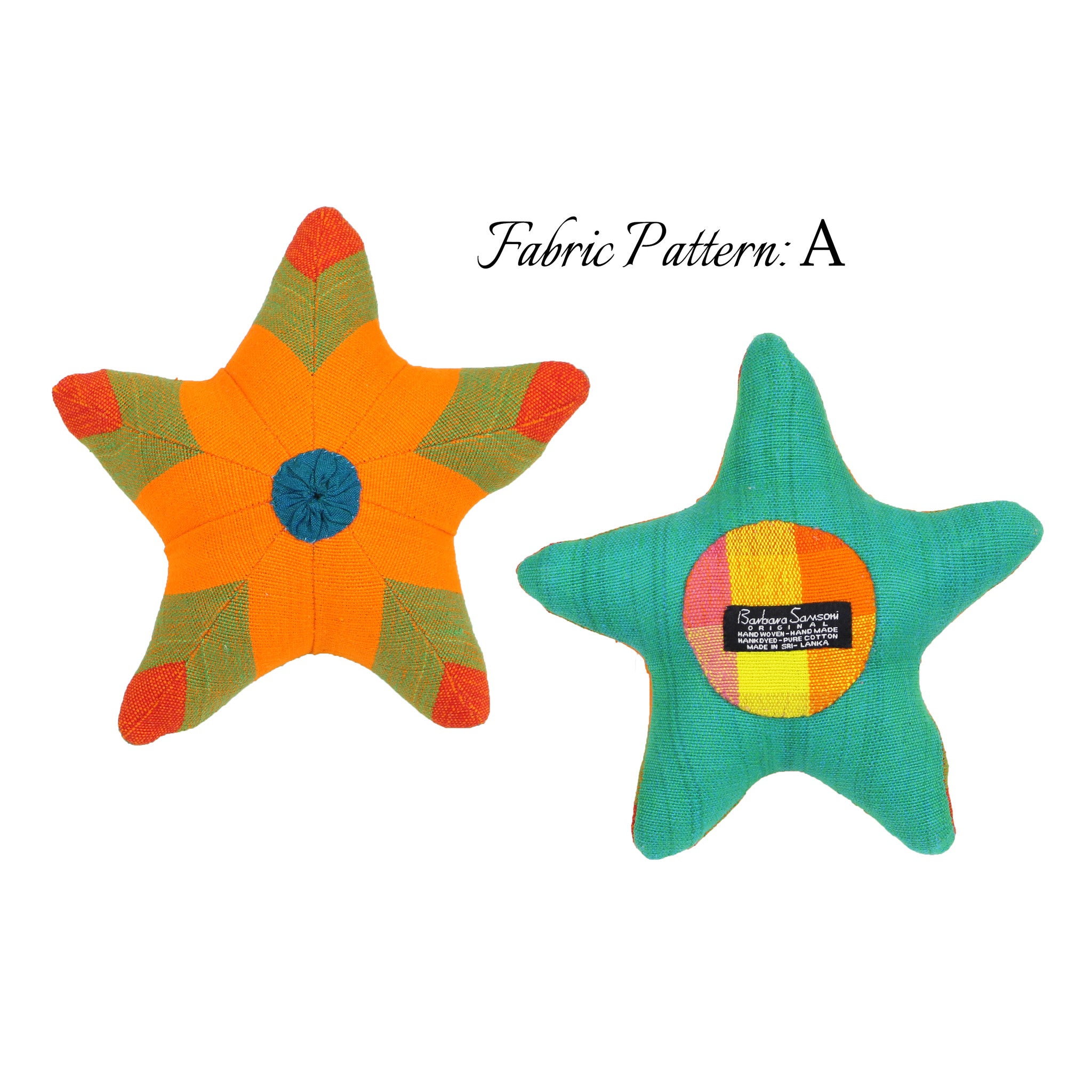 Scully, the Starfish – pattern A (front & back view)