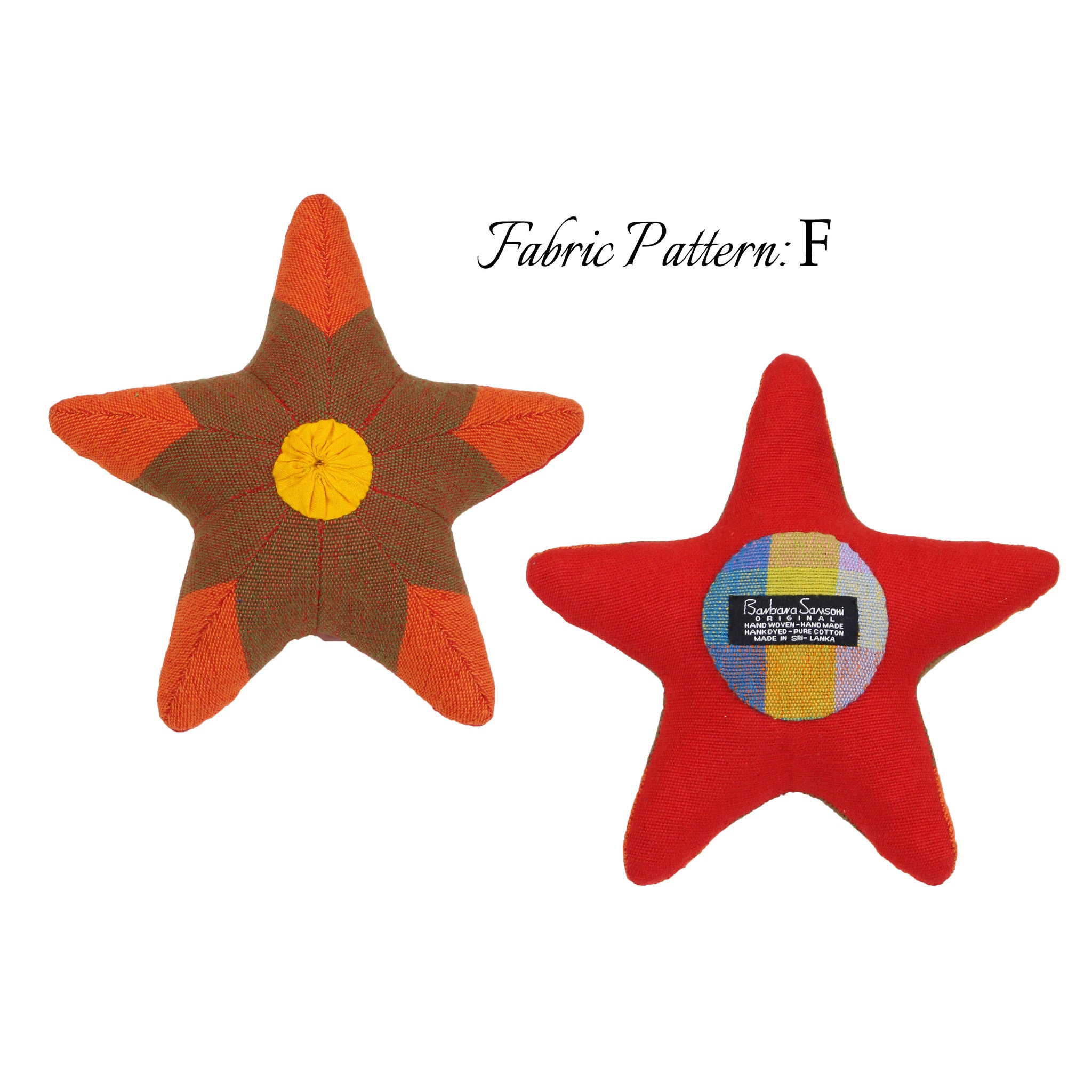 Scully, the Starfish – pattern F (front & back view)