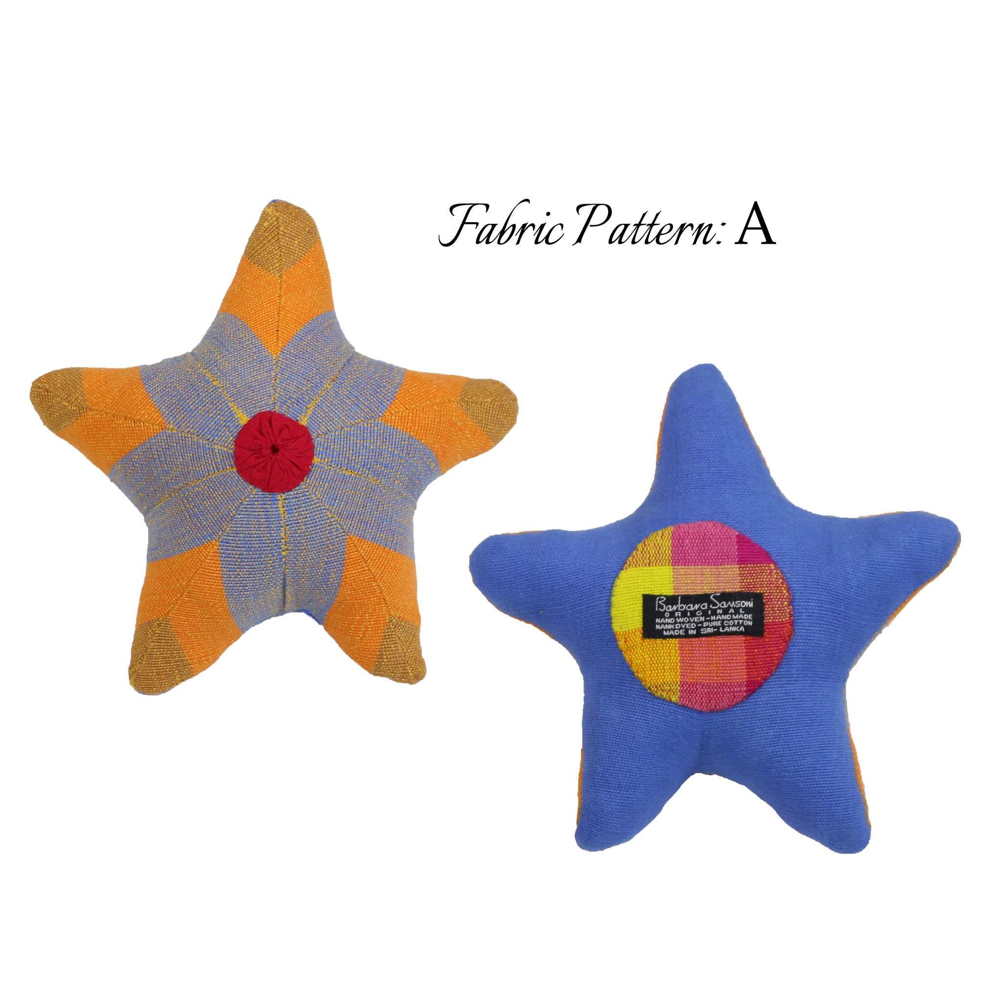Shane, the Starfish – pattern A (front & back view)