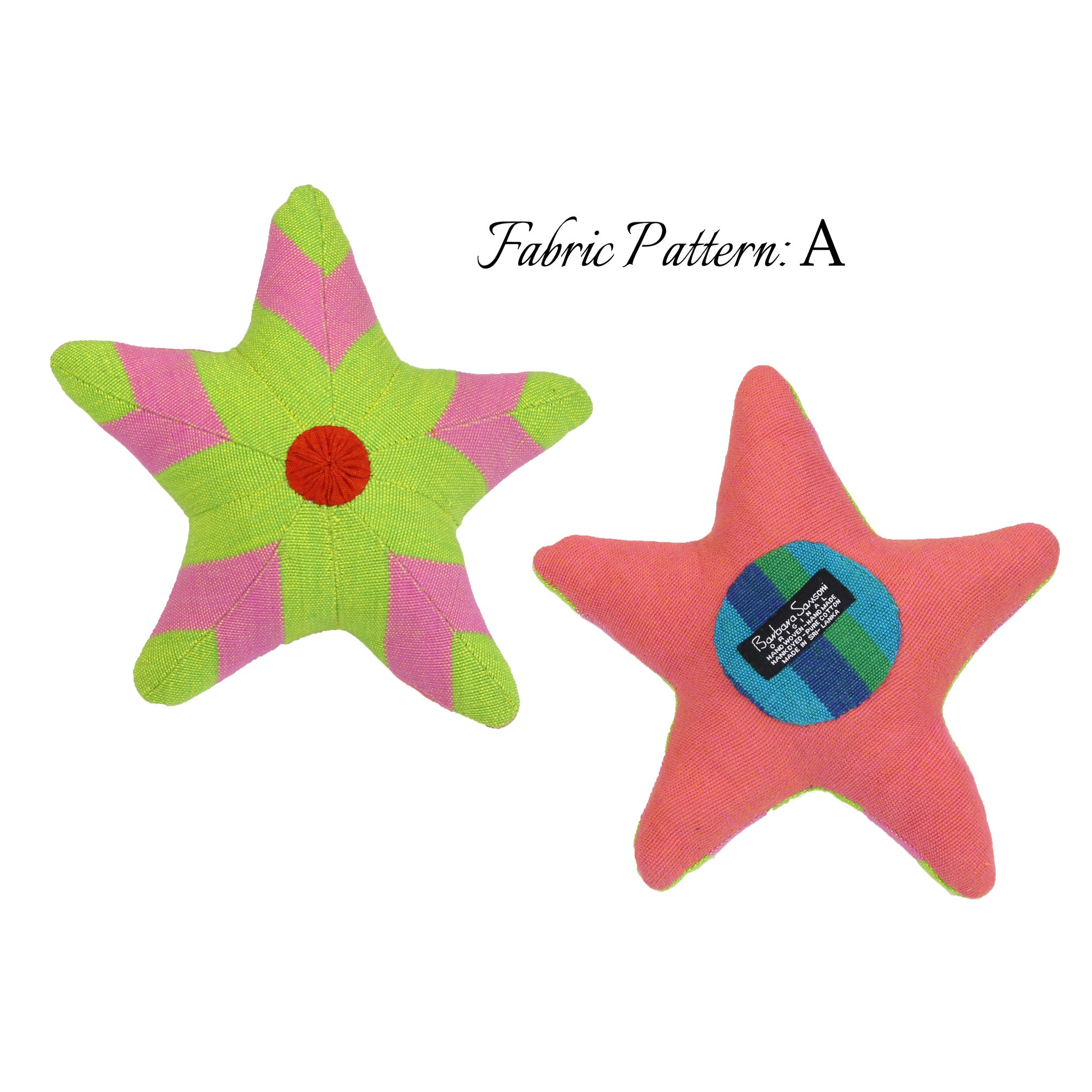 Stacey, the Starfish – pattern A (front & back view)