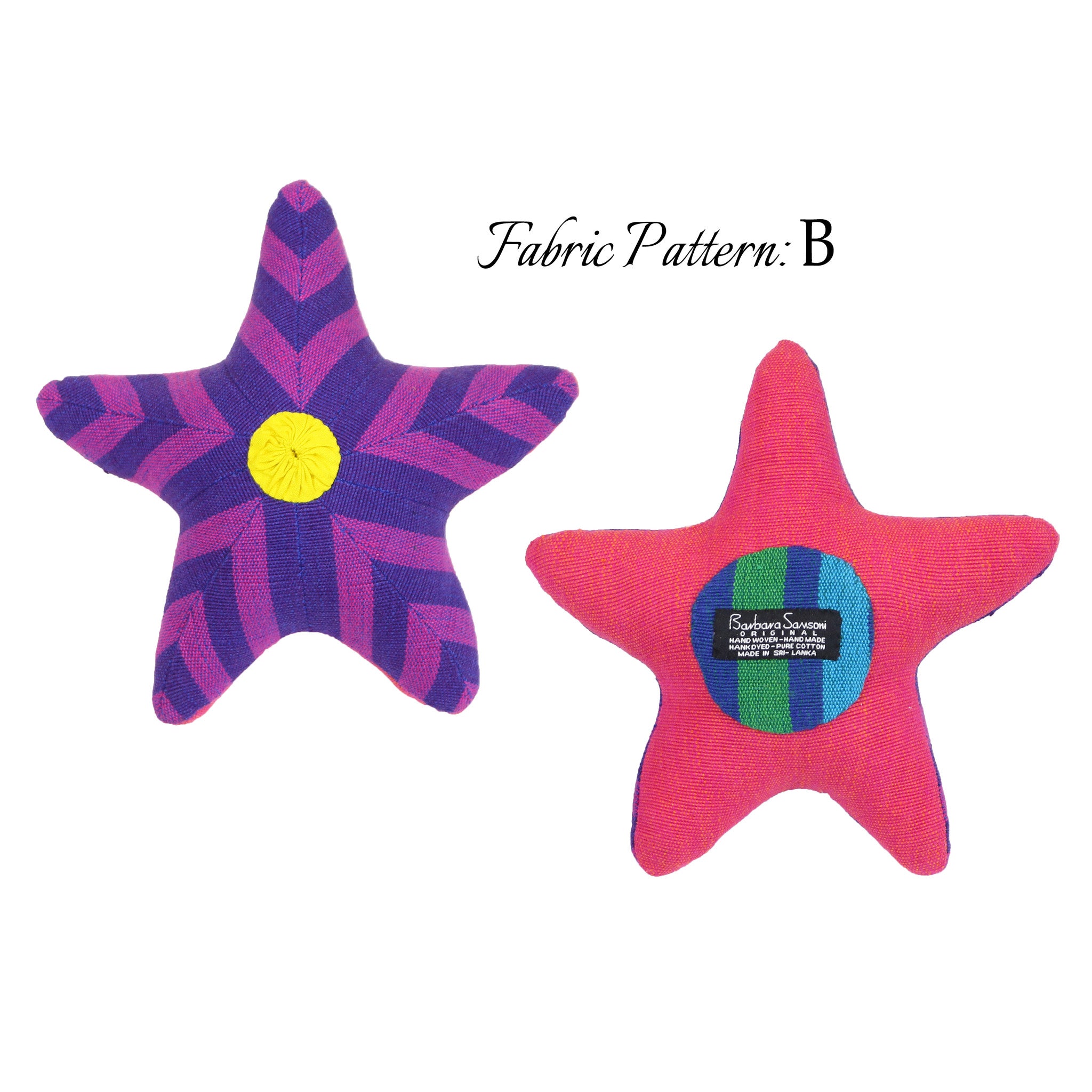 Sybil, the Starfish – pattern B (front & back view)