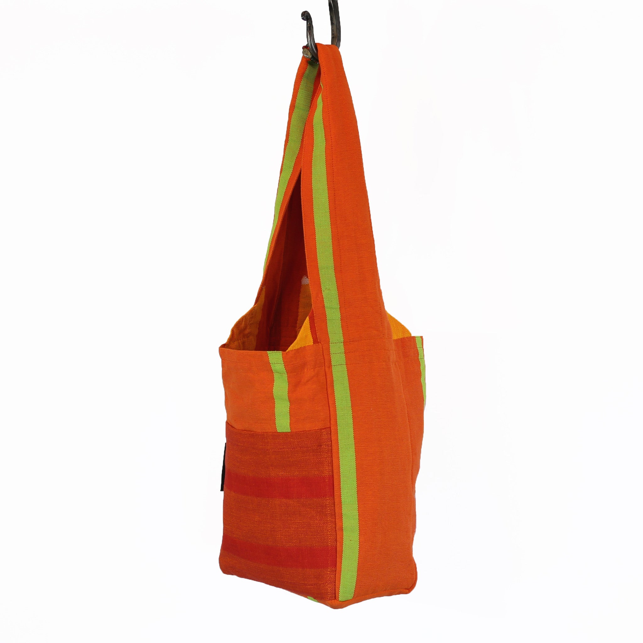 The Versatile Shoulder Bag – Poppy fabric shown (medium size)