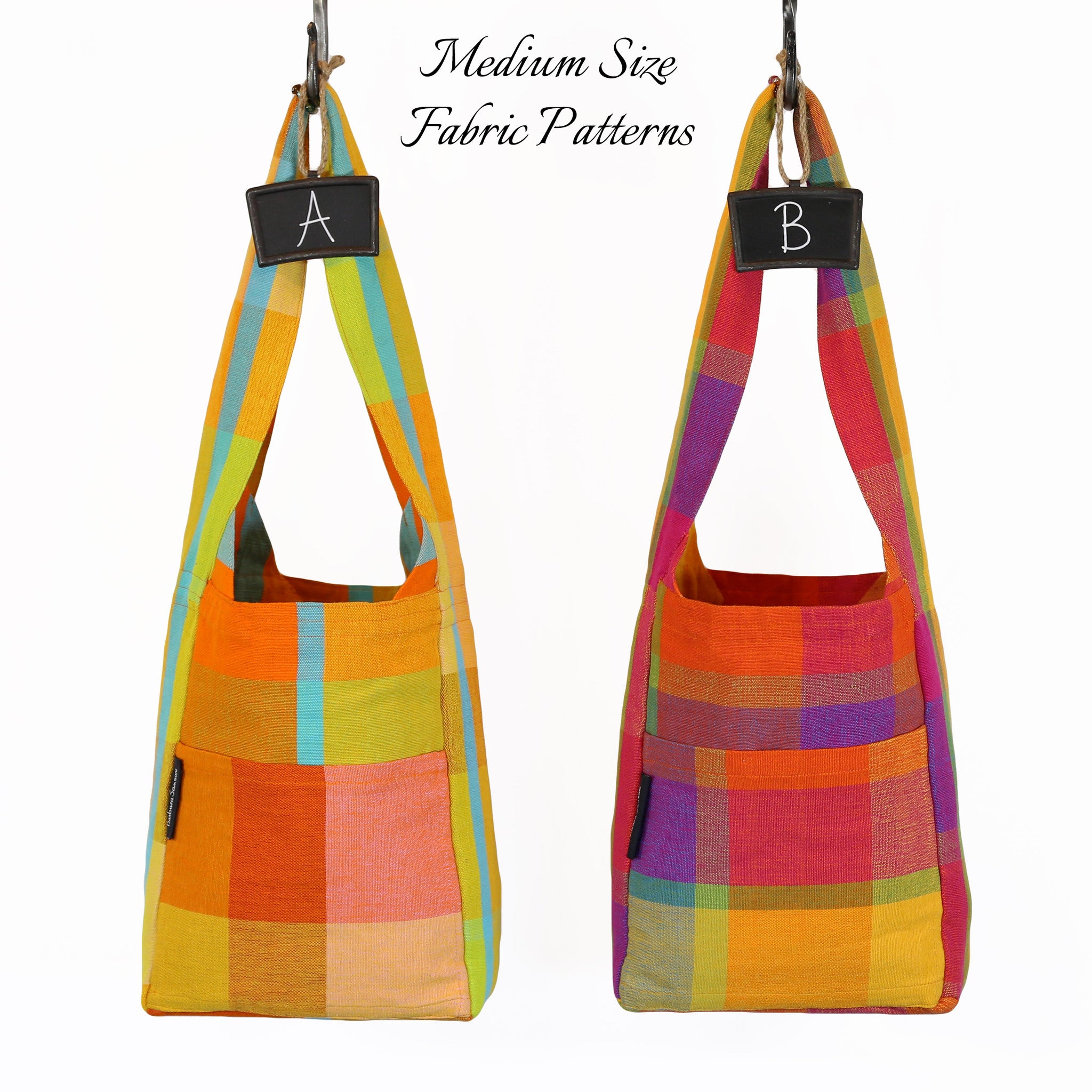 The Versatile Shoulder Bag – all medium size Serendipity fabric patterns shown